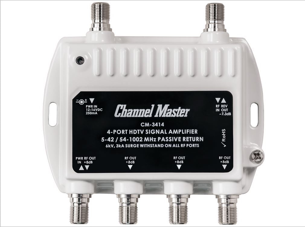 Channel Master CM 3414 4-Port Distribution Amplifier