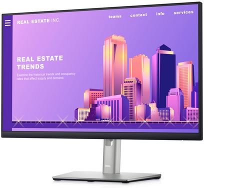 Dell P2422H 24 inch Full HD IPS LED Monitor - 1920 x 1080, 16.7 million colors - 5ms - HDMI , VGA ,Display Port