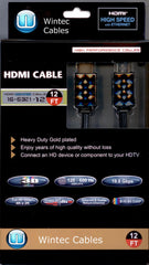 HDMI to HDMI High Speed with ETHERNET Cable-12Ft Retail