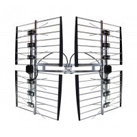 Focus Best -8HD-180D 360 degree Adjustable 8 Bay Multidirectional EXtreme (80+ mi/130+ km) HDTV UHF Outdoor Antenna
