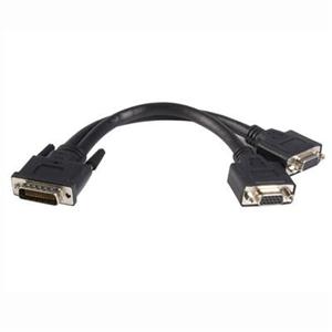 StarTech.com 8in LFH 59 Male to Dual Female VGA DMS 59 Cable - DMSVGAVGA1