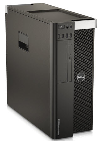 Dell Percision T5600 Tower- 2X Intel 6-Core Xeon E5-2620 v2 2.1Ghz, 32G, 500GB , DVDRW, Dedicated Video card , Win 7 PRO - 1 Year Warranty