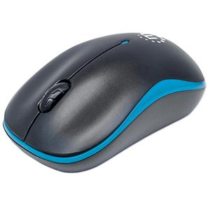 Manhattan Success Wireless Optical Mouse Blue Black - 179416