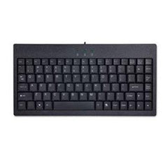 Adesso EasyTouch AKB-110B Mini Keyboard PS/2, USB - 87 Keys - Black