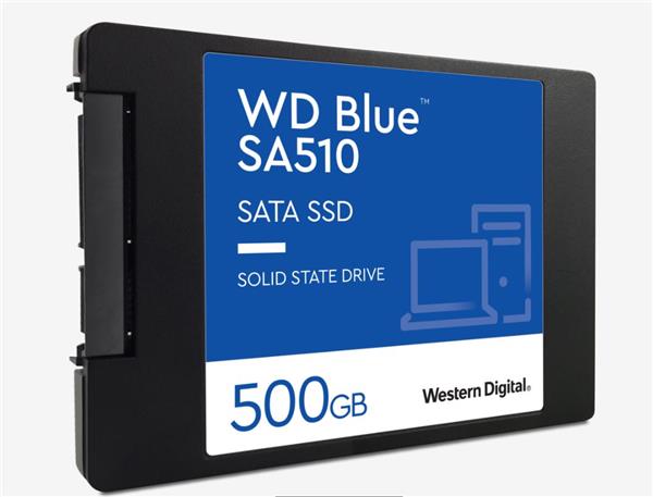 WD Blue SA510 500GB SATAIII SSD Read: 560MB/s; Write: 510MB/s - WDS510G3B0A