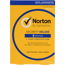 Symantec Norton Security Deluxe 3.0 5 Devices 1 Year - Retail