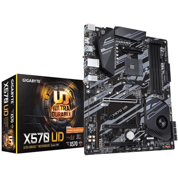 AMD X570 UD Motherboard with 10+2 Phases Digital VRM, Advanced Thermal Design with Enlarge Heatsink, PCIe 4.0 x4 M.2 Connector, PCIe 4.0 x16 Slot Armor with Ultra Durable⢠Design, GIGABYTE Gaming GbE LAN with Bandwidth Management, HDMI 2.0 Mother Board