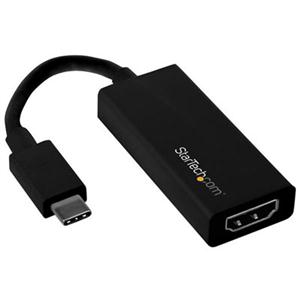 StarTech.com USB-C to HDMI Video Adapter Converter - 4K 30Hz - Thunderbolt 3 Compatible - USB 3.1 Type-C to HDMI Monitor Travel Dongle Black CDP2HD