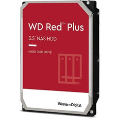 Western Digital Red Plus WD60EFPX 6 TB Hard Drive - 3.5 Internal - SATA (SATA/600) Storage System Device Supported - 5400rpm - 3 Year Warranty