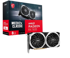 MSI Radeon RX 7600 MECH 2X CLASSIC 8G OC, GDDR6 8G, 2695 MHz, PCI-E 4.0, 128 bits, 8-pin x 1, HDMI 2.1 x 1, Display Port 1.4 x 3