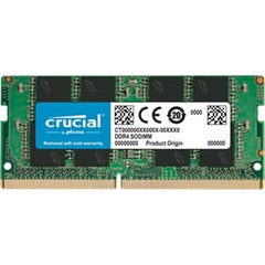 Crucial 32GB DDR4 SDRAM Memory Module For Notebook - 32 GB (1 x 32 GB) - DDR4-3200/PC4-25600 - CL22 - 1.20 V - Non-ECC - Unbuffered - 260-pin - SoDIMM