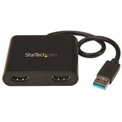 StarTech.com USB to Dual HDMI Adapter - USB to HDMI Adapter - USB 3.0 to HDMI - USB to HDMI Display Adapter - External Video Card - 4K USB32HD2