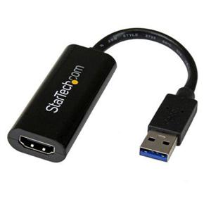 StarTech.com USB 3.0 to HDMI Display Adapter Converter 1080p (1900x1200) Dual / Multi-Monitor Video Cable w/ External Graphics Card - Supports Windows USB32HDES