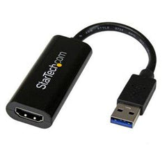 StarTech.com USB 3.0 to HDMI Display Adapter Converter 1080p (1900x1200) Dual / Multi-Monitor Video Cable w/ External Graphics Card - Supports Windows USB32HDES