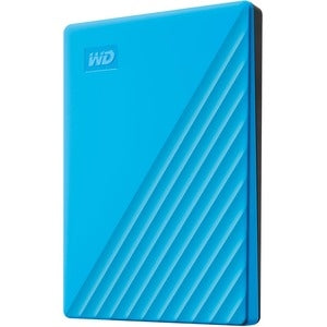 WD My Passport WDBYVG0020BBL 2 TB Portable Hard Drive - External - Blue USB 3.0 - 256-bit Encryption Standard