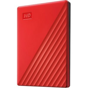 WD My Passport WDBYVG0020BRD-WESN 2 TB Portable Hard Drive - External - Red USB 3.0 - 256-bit Encryption Standard - 3 Year Warranty