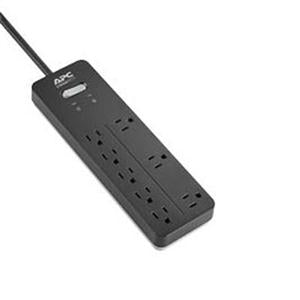 APC by Schneider Electric SurgeArrest Home/Office 8-Outlet Surge Suppressor/Protector 8 x NEMA 5-15R - 2160 J - 120 V AC Input - 120 V AC Output