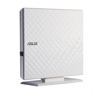 Asus 8XDVDRW Slim External WHITE USB 2.0 Optical Drive SDRW-08D2S-U/WHT/G/AS