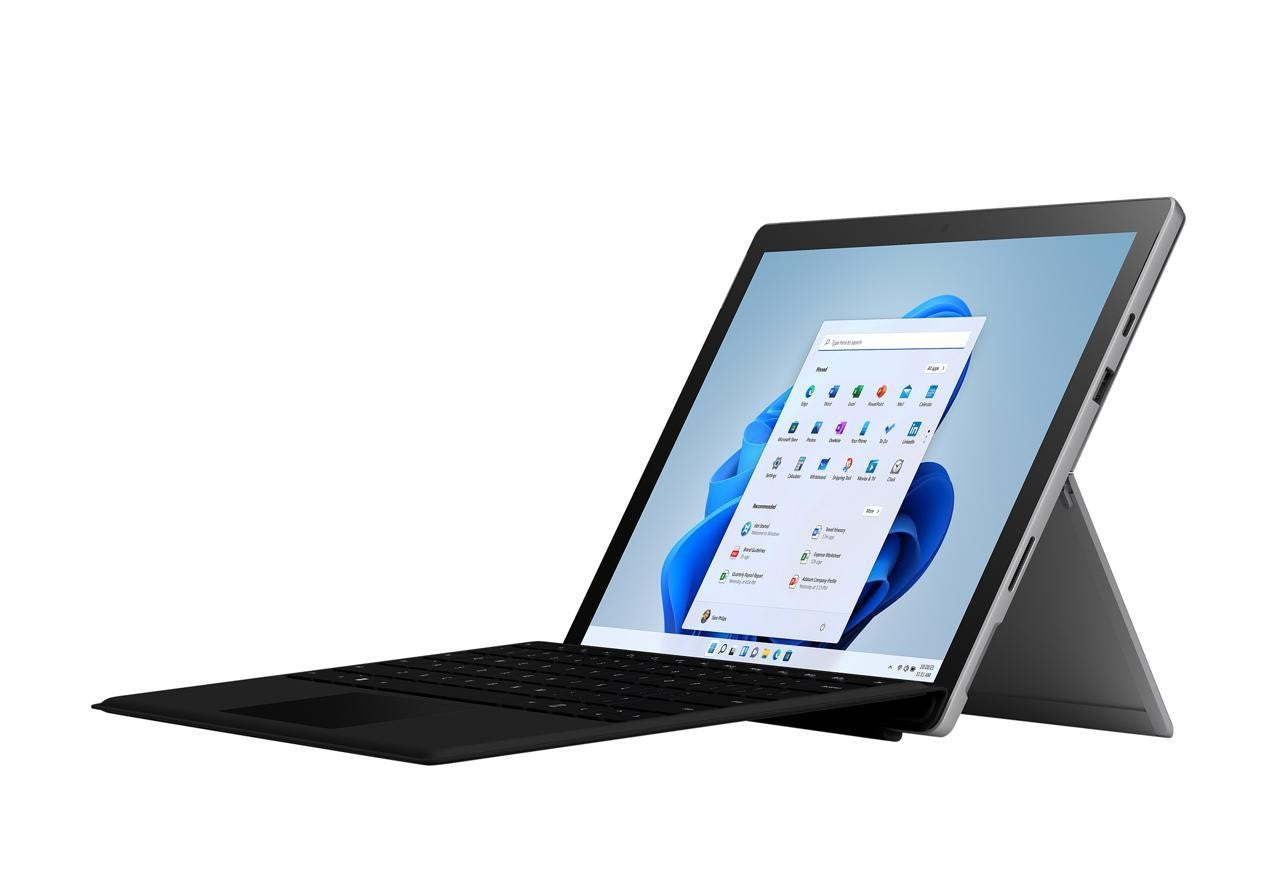 Microsoft Surface Pro 7+ LTE 12.3-inch Tablet (model 1961) Silver, Intel Core i5-1135G7, 16GB RAM, 256 GB SSD, Win11 Pro - (w/ Keyboard)
