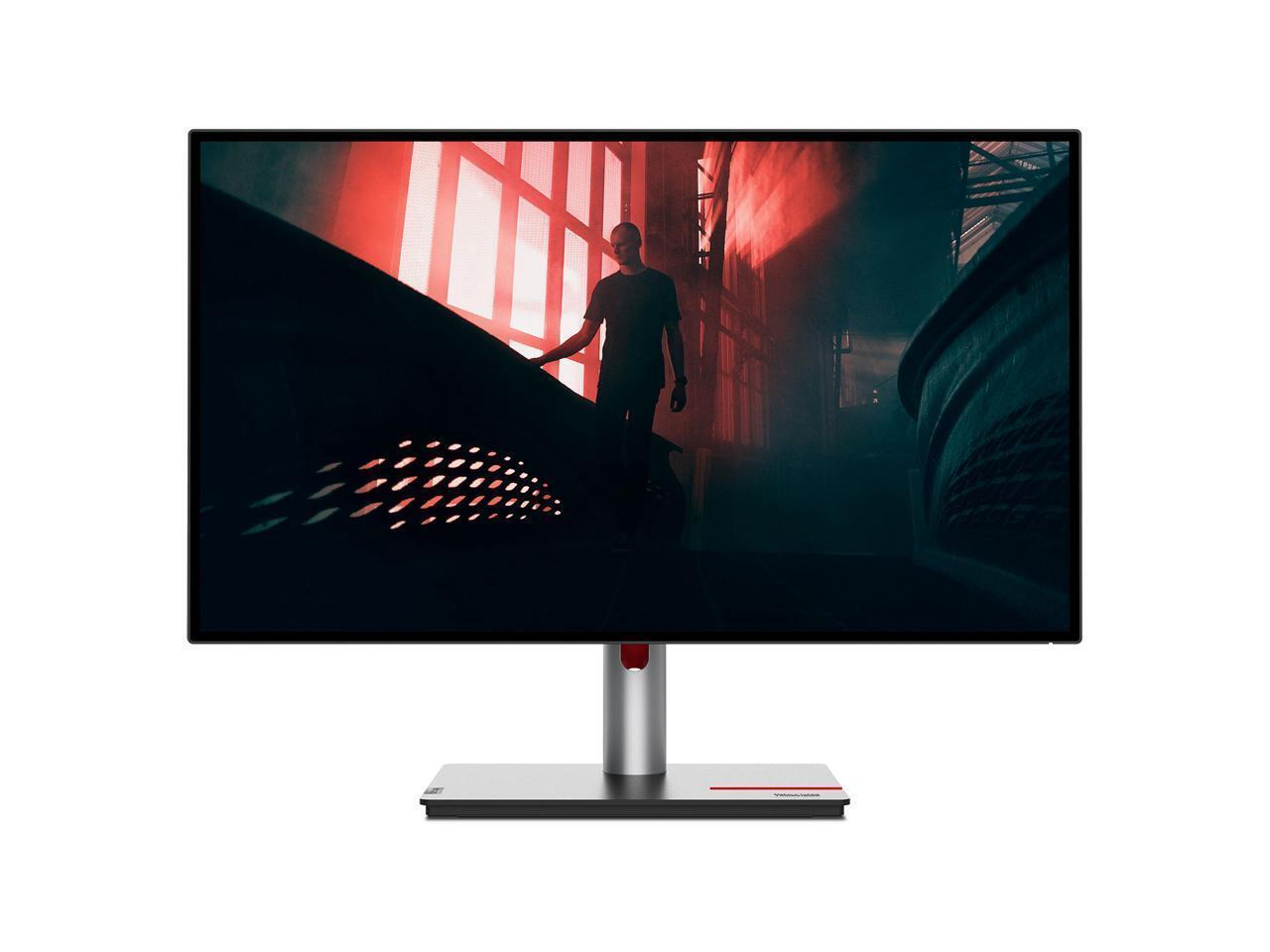 Open box Lenovo ThinkVision P27h-30 27 inch 2K QHD ( 2560 x 1440 ) 3-side Near-edgeless display DP, HDMI Monitor - 63A1GAR1US