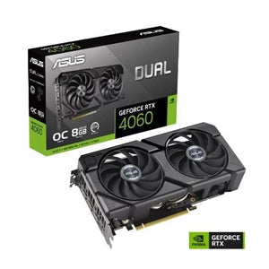 Asus NVIDIA GeForce RTX 4060 Graphic Card - 8 GB GDDR6 7680 x 4320 - 2.54 GHz Boost Clock - 128 bit Bus Width - PCI Express 4.0 - DisplayPort - 3 x DisplayPort - HDMI -