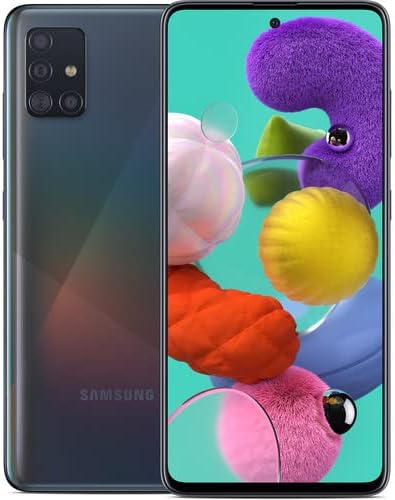 Refurbished ( Excellent) Samsung Galaxy A51 64GB (Canadian Model) A515W 6.5 inch Display Quad Camera 48MP 4G LTE Black Unlocked Phone