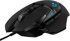 Logitech G502 HERO High Performance Gaming Mouse Optical - Cable - Black - USB - 16000 dpi - 11 Button(s) - 910-005469