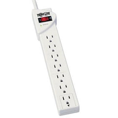 Tripp Lite series Protect It! STRIKER 7-Outlet Surge Suppressor Gray - NEMA 5-15P - 7 x NEMA 5-15R - 1.80 kVA - 1080 J - 120 V AC Input - 120 V AC Output - 6 ft (1.83 m)