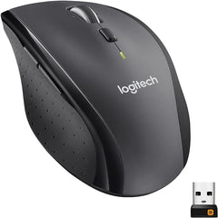 Logitech M705 Marathon Wireless Mouse, 2.4 GHz USB Unifying Receiver, 1000 DPI, 5-Programmable Buttons, 3-Year Battery, Compatible with PC, Mac, Laptop, Chromebook - Black - 910-006033