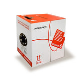 Speedex 1000FT Cat6 550Mhz Solid Network cable,CMR, Gray