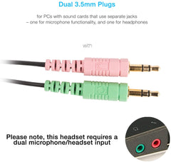 Cyber Acoustics Speech Recognition Stereo Headset and Boom Micro phone