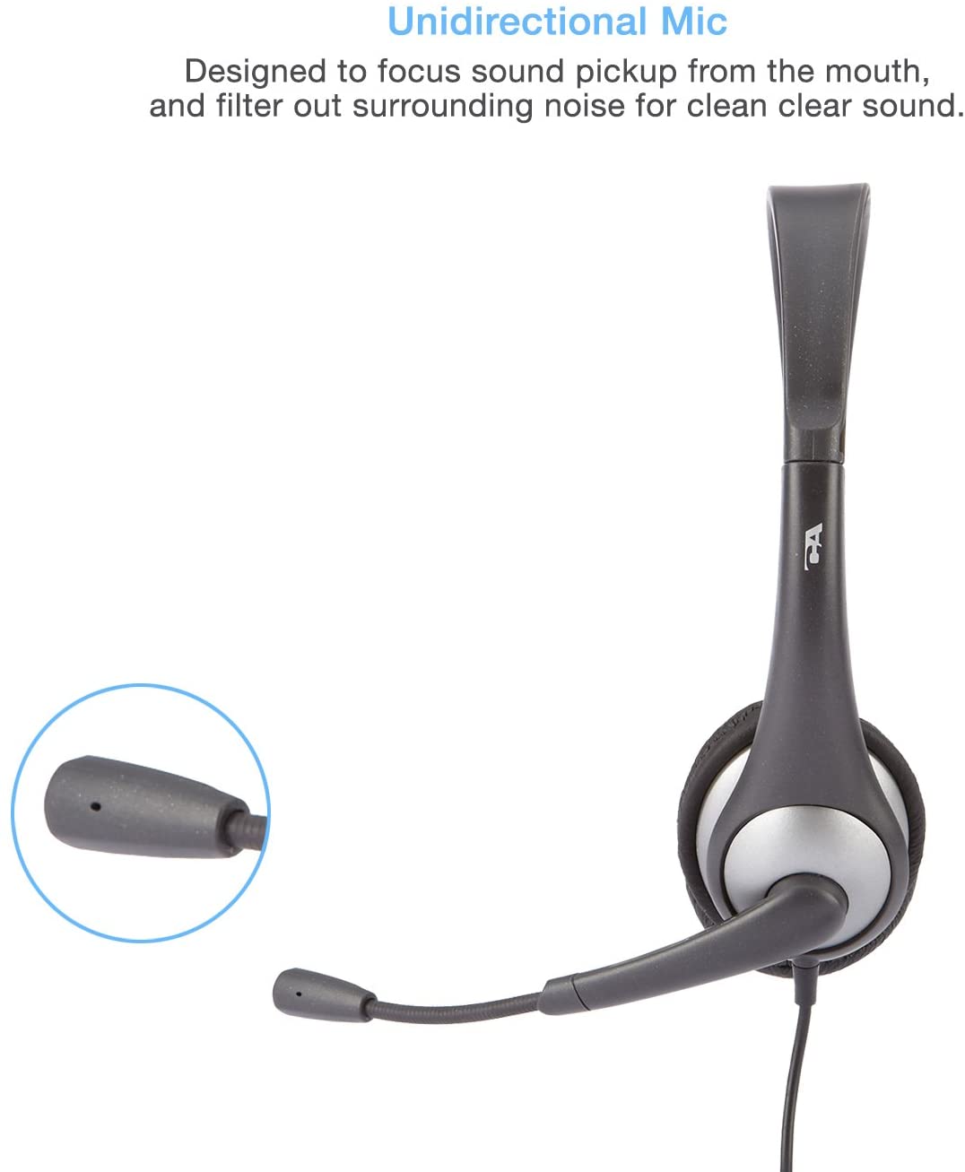 Cyber Acoustics Speech Recognition Stereo Headset and Boom Micro phone