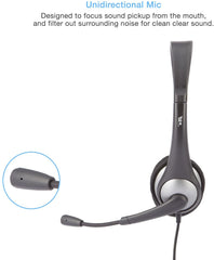 Cyber Acoustics Speech Recognition Stereo Headset and Boom Micro phone