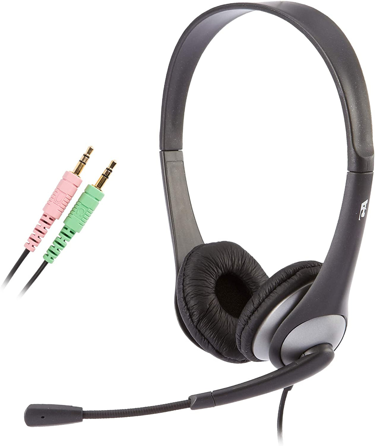 Computer Boom Cyber Acoustics Speech Recognition Stereo Headset and Boom Micro phone ...