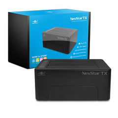 Vantec NexStarÂ® TX Dual Bay  2.5/3.5 USB 3.0 Hard Drive Dock  -NST-D428S3-BK