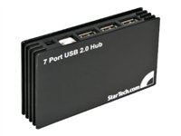 StarTech.com 7 Port Compact Black USB 2.0 Hub  - ST7202USB