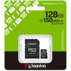 Kingston Canvas Select Plus 128 GB Class 10/UHS-I (U1) V10 microSDXC - 1 - SDCS3/128GB