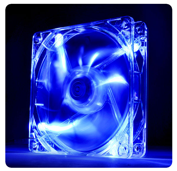 Thermaltake Pure Series 14 Blue Transparent LED 140mm High Airflow Case Fan -  CL-F014-PL14BU-A