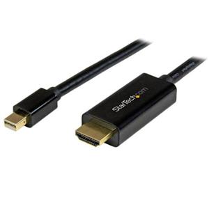 StarTech.com Mini DisplayPort to HDMI converter cable - 6 ft (2m) - 4K -   MDP2HDMM2MB