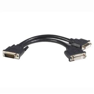 StarTech.com 8in LFH 59 Male to Dual Female DVI I DMS 59 Cable -  DMSDVIDVI1