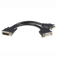 StarTech.com 8in LFH 59 Male to Dual Female DVI I DMS 59 Cable -  DMSDVIDVI1