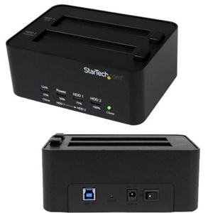 StarTech.com USB 3.0 SATA Hard Drive Duplicator & Eraser Dock - Standalone 2.5/3.5in HDD & SSD Eraser and Cloner - SATDOCK2REU3