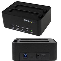 StarTech.com USB 3.0 SATA Hard Drive Duplicator & Eraser Dock - Standalone 2.5/3.5in HDD & SSD Eraser and Cloner - SATDOCK2REU3