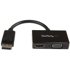 StarTech.com Travel A/V Adapter: 2-in-1 DisplayPort to HDMI or VGA - DP2HDVGA