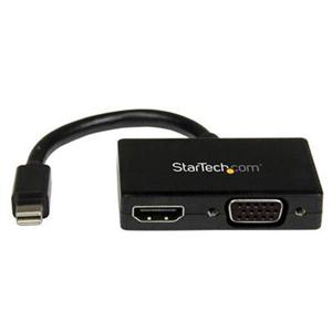 StarTech.com Travel A/V adapter: 2-in-1 Mini DisplayPort to HDMI or VGA converter  -  MDP2HDVGA
