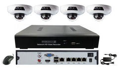 NVR 4K 4Channel POE with 2TB Hard Drive  with 4x IP NVR  Cameras (4MP ) POE  - All-in-one Kit