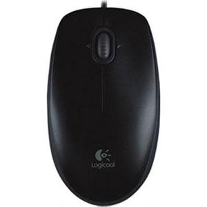 Logitech M100 Mouse Optical - Cable - Black - USB - 1000 dpi - Scroll Wheel - 910-001601