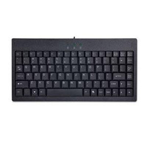 Adesso EasyTouch AKB-110B Mini Keyboard PS/2, USB - 87 Keys - Black