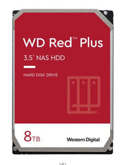 Western Digital Red  plus 8TB  SATAlll 6Gb/S  128MB Buffer NAS Hard Drive - WD80EFPX