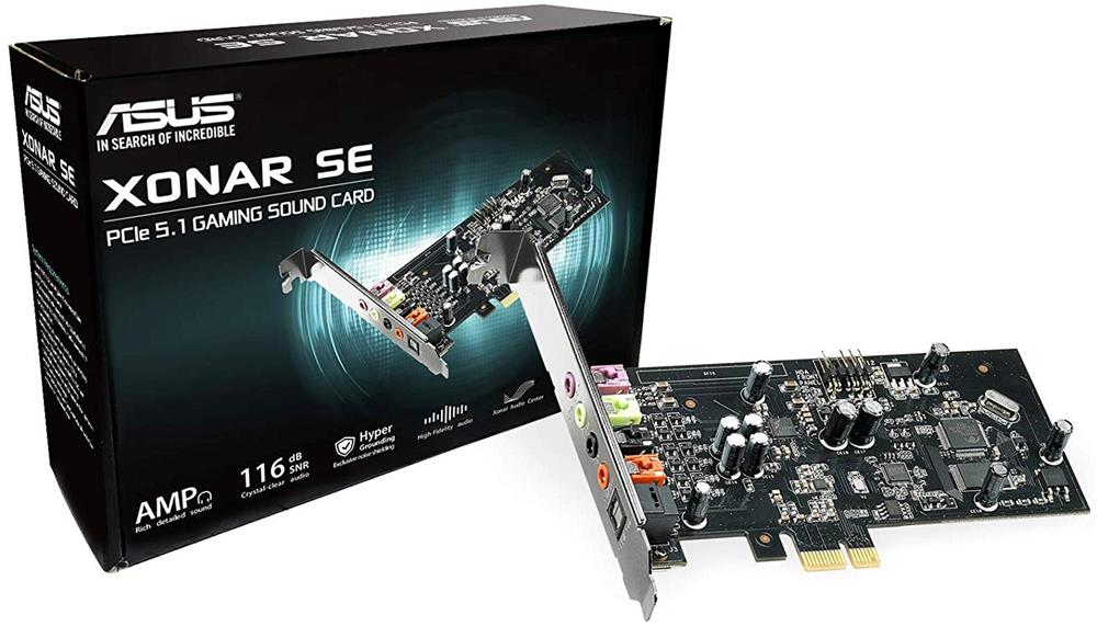 Asus Xonar SE 5.1 Channel  PCI-E Gaming Audio Card